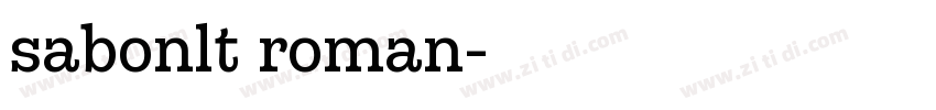 sabonlt roman字体转换